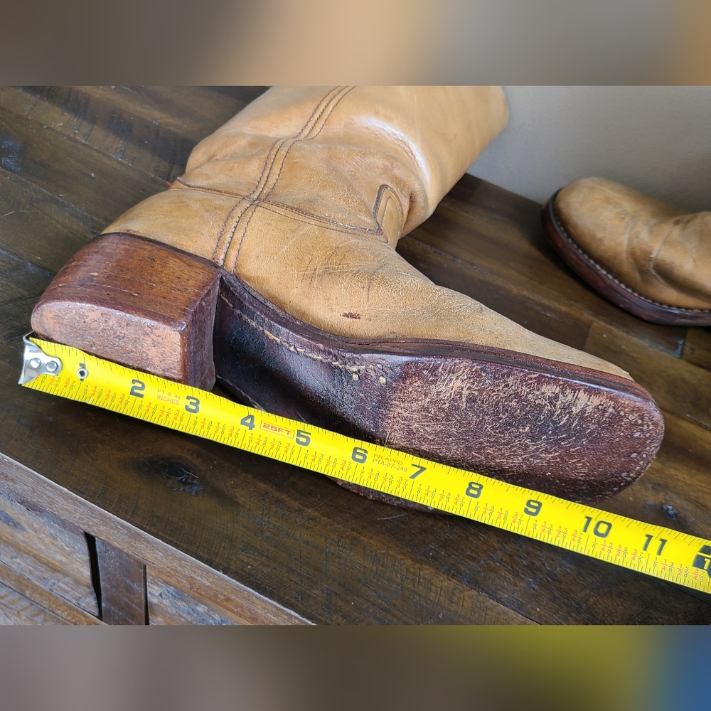 Vintage Frye Campus Boots 14L Banana - Picture 13 of 16